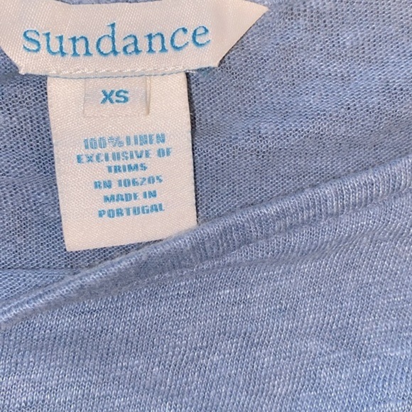 Sundance linen blue top size extra small - Picture 9 of 11